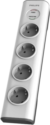 PHILIPS SPN7040WA Akım Korumalı Priz 4'lü 600J 2m 3680W 16A
