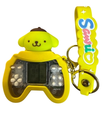 Pompompurin Mini Game Tetris Oyun Konsolu Sarı
