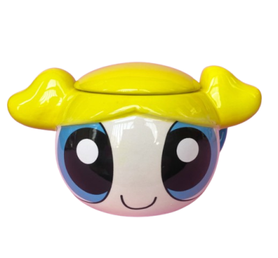 Powerpuff Girls Sarı Bubbles 3D Tasarım Kupa Bardak