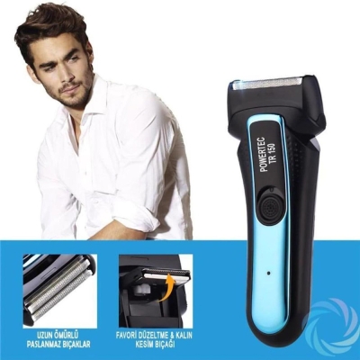 Powertec TR-150 Şarjlı Sakal Tıraş Makinesi