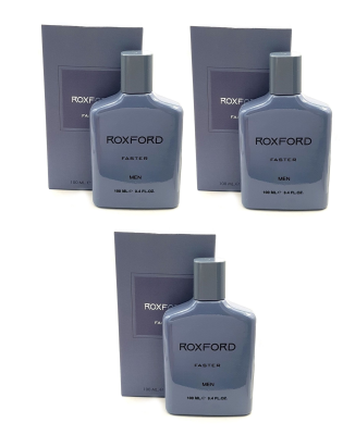 ROXFORD Faster 100 ml - Men Erkek Parfüm - 3 Adet