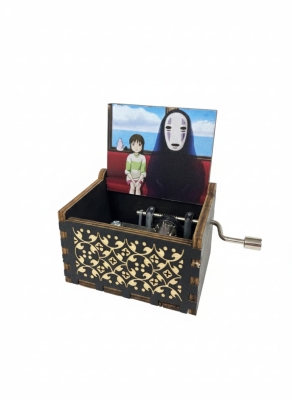 Ruhların Kaçışı Ahşap Çevirmeli Müzik Kutusu