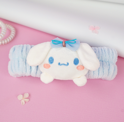 Sanrio Cinnamoroll Tasarımlı Peluş Bandana Mavi