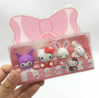 Sanrio Karakteri Silgi Seti 4 Parça Model 1