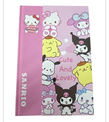 Sanrio Karakterleri Sert Kapaklı Not Defteri
