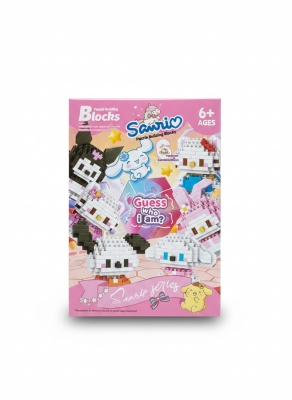 Sanrio Karakterleri Sürpriz Büyük Parçalı Blok Oyuncak Seti Big Pixel Brick Set Pembe