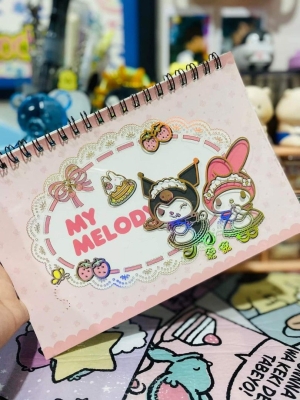 Sanrio Kuromi Melody 10 Sayfa Sticker Defteri