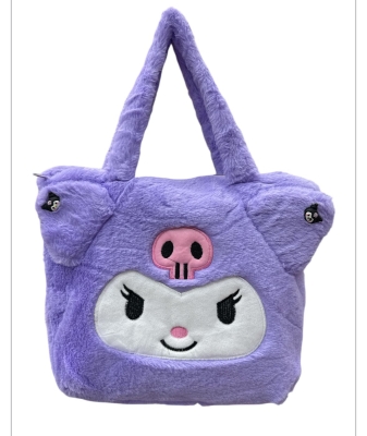 Sanrio Kuromi Peluş Kol Çantası Lila