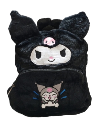 Sanrio Kuromi Peluş Sırt Çantası Siyah