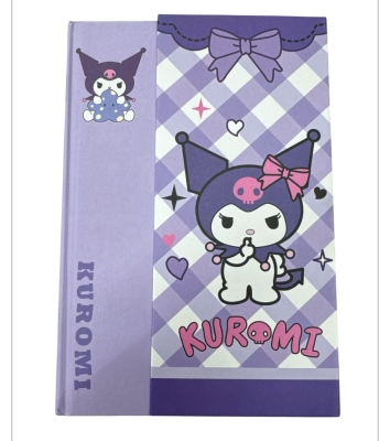 Sanrio Kuromi Sert Kapaklı Not Defteri