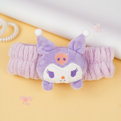 Sanrio Kuromi Tasarımlı Peluş Bandana Mor