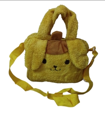 Sanrio Pompompurin Sarı Peluş Omuz El Çantası