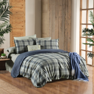 Sarev Kinross Flanel Prime Collection Tek Kişilik Nevresim Takımı Haki