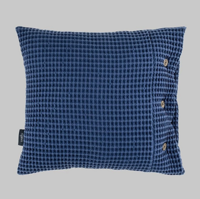 Sarev Polendia Mavi Pamuk Dekoratif Kırlent 45*45 cm