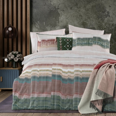 Sarev Tehos Tek Kişilik %100 Pamuk Çift Taraflı Nevresim Takımı