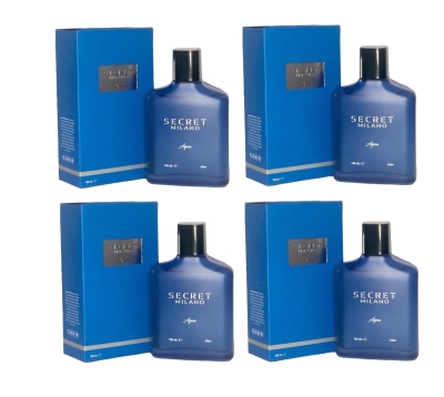 Secret Milano Aqua 100 ML Erkek Parfüm 4 Adet