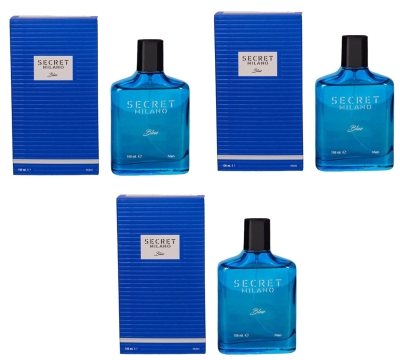 Secret Milano Blue 100 ML Erkek Parfümü 3 Adet