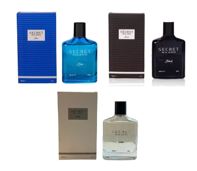 Secret Milano Secret Milano Blue, White, Black 100 ML Erkek Parfümü 3lü Set