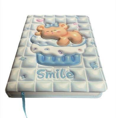 Sevimli Mavi Ayıcık Yumuşak Kapaklı Pofidik Defter Hatıra Defteri