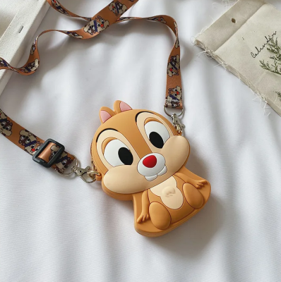 Sincap Mini Silikon Çanta Açık Kahverengi