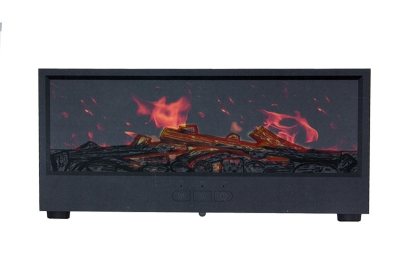 Siyah Şömine Işıklı Aroma Difüzörü Hava Nemlendirici