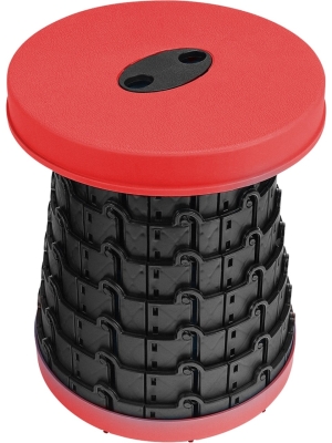 Taburetik Katlanır Pratik Tabure Kırmızı