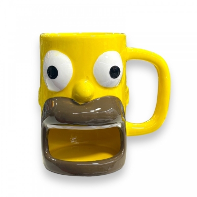 The Simpsons Homer Baba Seramik 3D Kupa Bardak