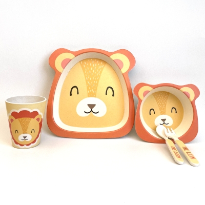 Tohana Bambu Fiber Aslan Bebek Mama Takımı