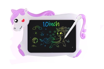 Unicorn Şeklinde Silinebilen Yazı Tahtası LCD Panel 10" Mor
