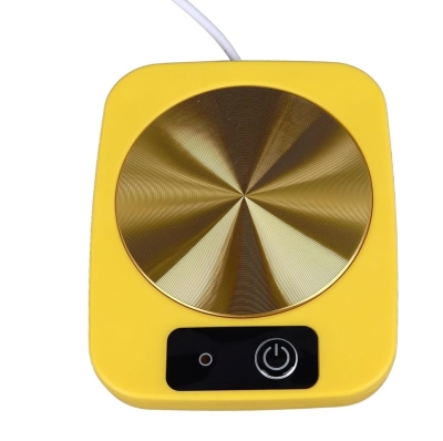 Elektrikli Isıtıcı Kahve Bardak Biberon Süt Sıcak Tutma 220V Sarı