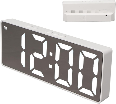 USBli Sıcaklık Göstergeli Dijital Çalar Saat Beyaz