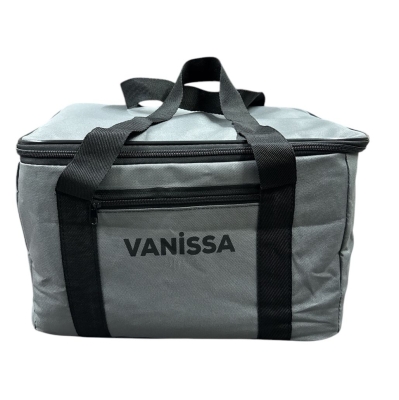 Vanissa Isı Yalıtımlı Termal Buzluk Çanta Sıcak Yemek Taşıma Çantası 40 Litre Gri