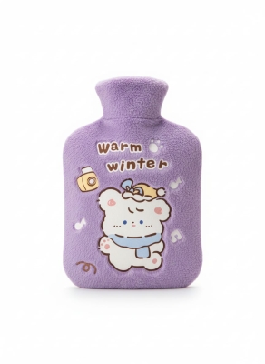 Warm Winter Ayıcık Mor Peluş Sıcak Su Torbası Küçük Boy
